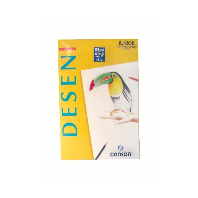 Bloc de desen A3 Canson, 16 file, 120g/mp
