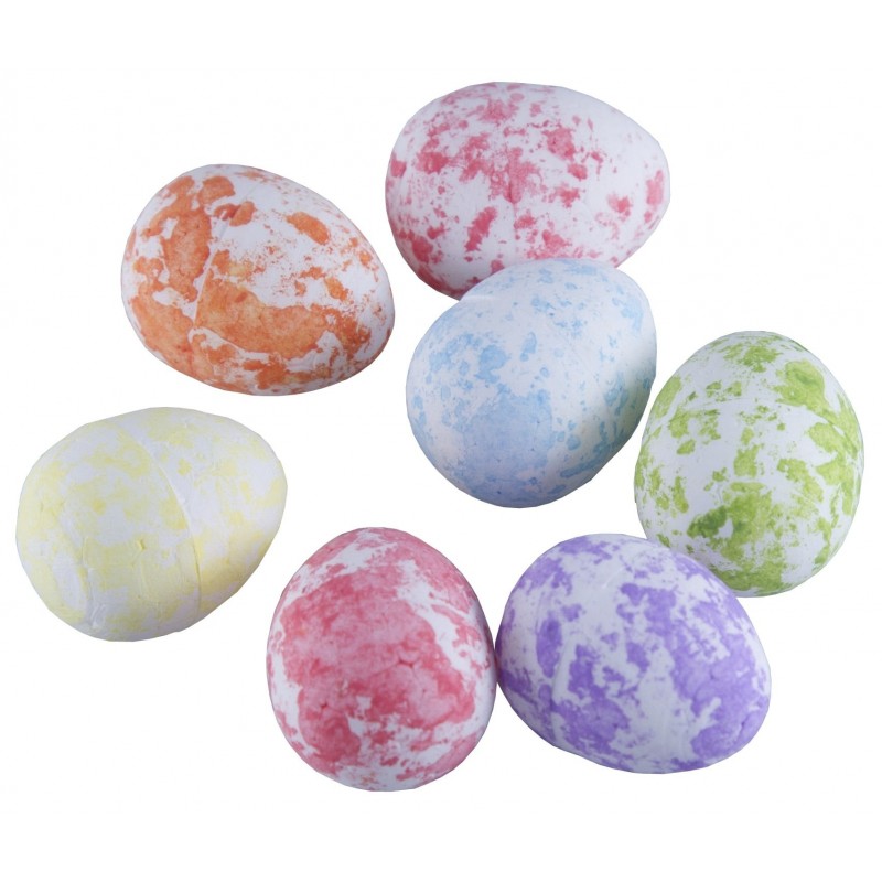 Accesorii creatie - polistiren - ou, colorat, 1.5cm, set 45 buc, Colorarte