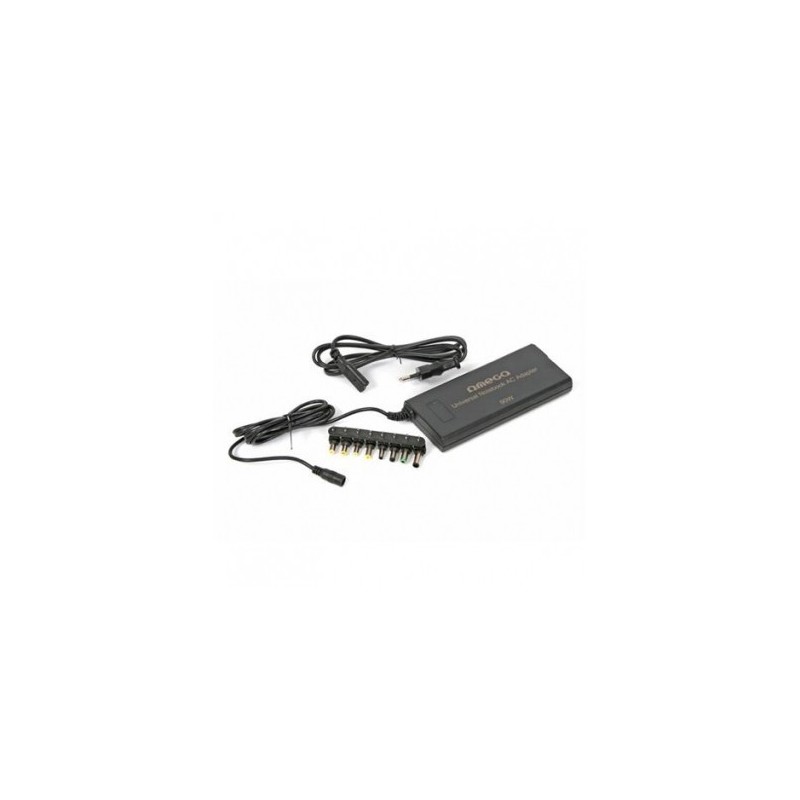 Incarcator laptop Omega, cu 8 conectori, max 90W, input 100-240V 50-60Hz, output 19V 4.74A, OZU90AS, 41612
