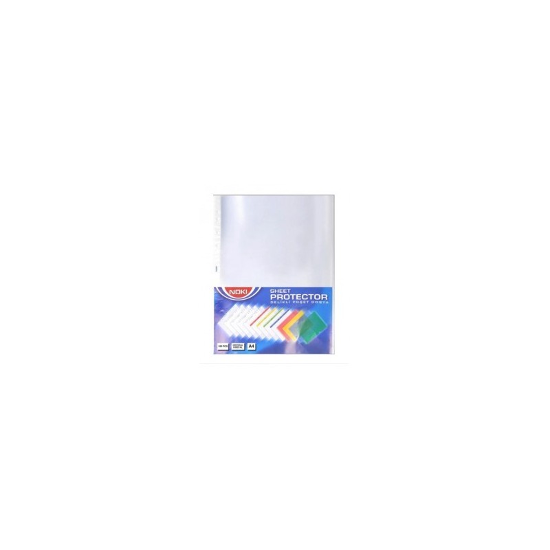 Folie de protectie Noki 54430-75, A4, portret, 75 microni, plastic, cristal, set 100 buc