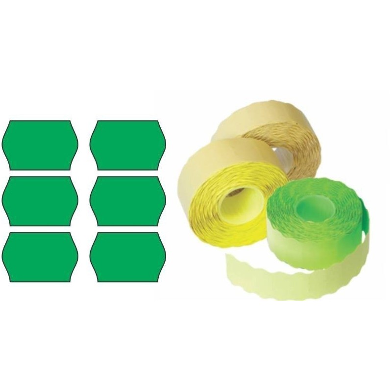 Etichete de pret, 26x16mm, permanente, verde, rola 1000 etichete