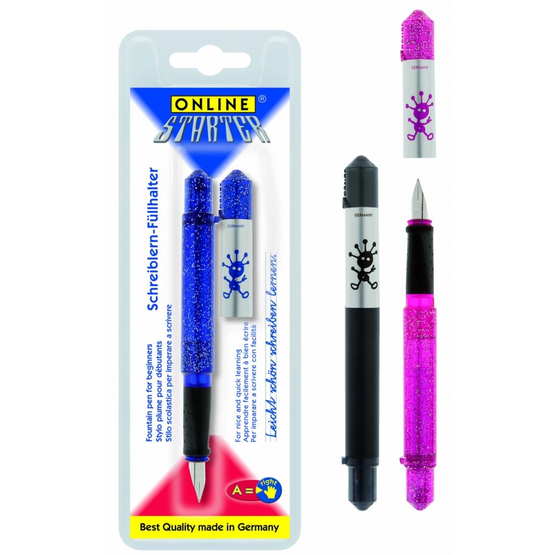 Stilou Online Starter 5311, penita iridium, alimentare rezerve, grip ergonomic, corp plastic diverse culori, blister