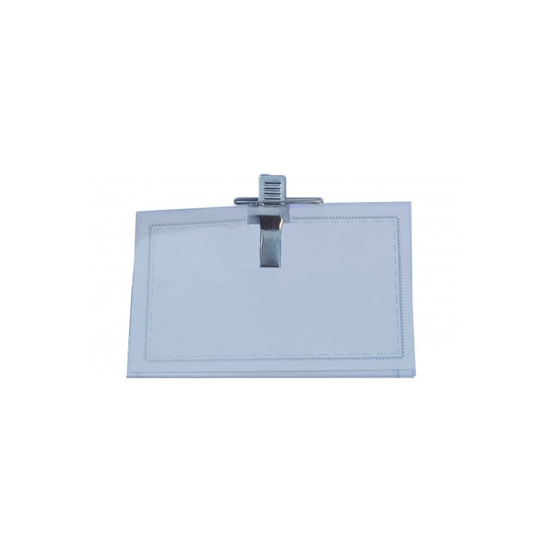 Ecuson cu clips CNX Sakura NB-0300/0, orizontal, plastic, transparent