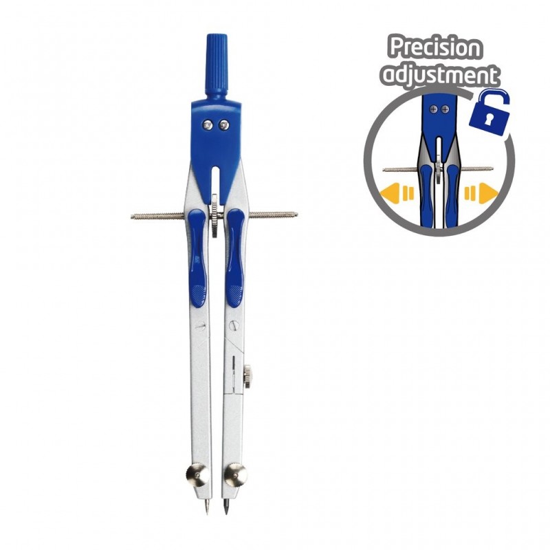 Compas metalic Keyroad KR971412 Fast-track, 1 bucati/cutie PVC, 12 bucati/display