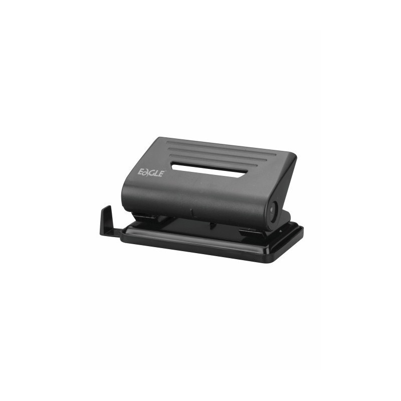 Perforator Eagle 837S, 10 coli, plastic, negru