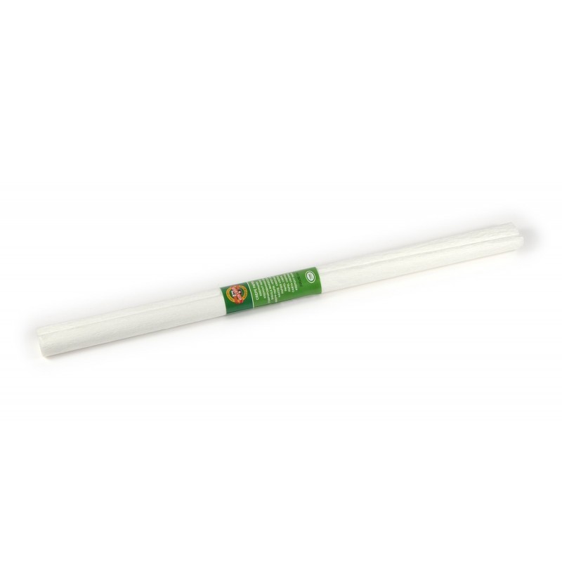 Hartie creponata Koh-i-noor K9755-01, 50x200cm, alb, set 10 buc