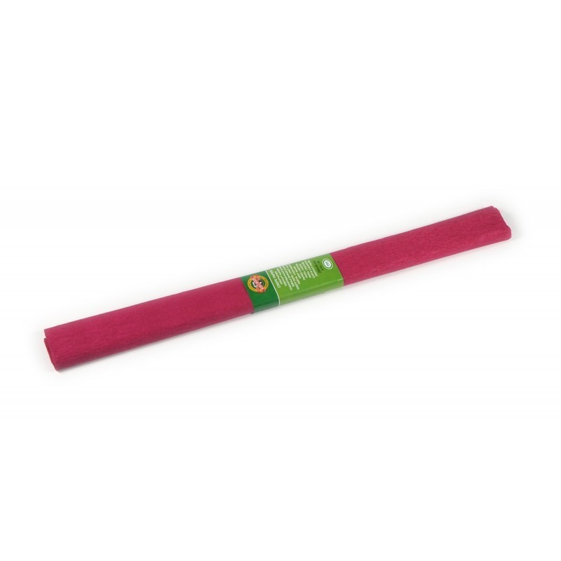 Hartie creponata Koh-i-noor K9755-30, 50x200cm, rosu carmin, set 10 buc