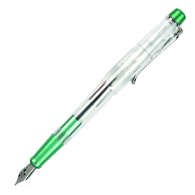 Stilou CNX 599A, alimentare pompita, corp PVC transparent diverse culori