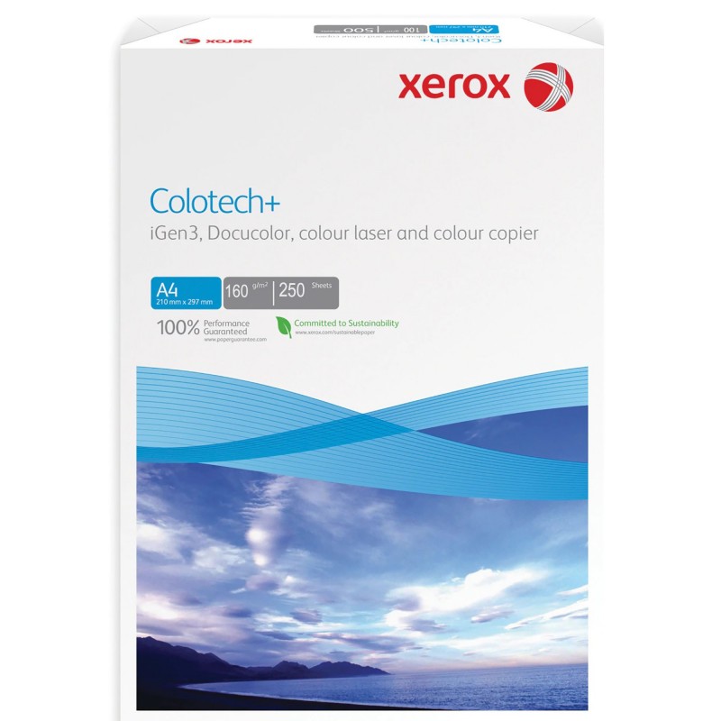 Hartie copiator A4 Xerox Colotech, 160g/mp, top 250 coli