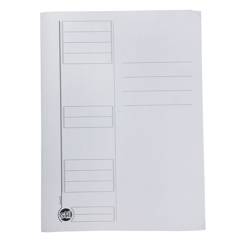 Dosar plic STIL, carton, 230g/mp, alb, colturi rotunjite