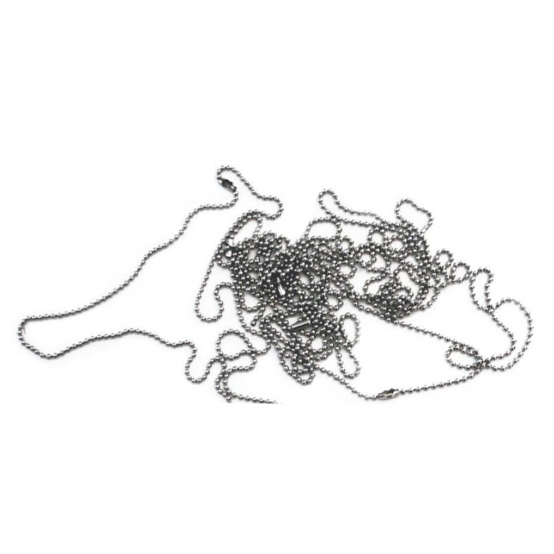 Lantisor pentru ecuson CNX, 70cm, metalic, argintiu