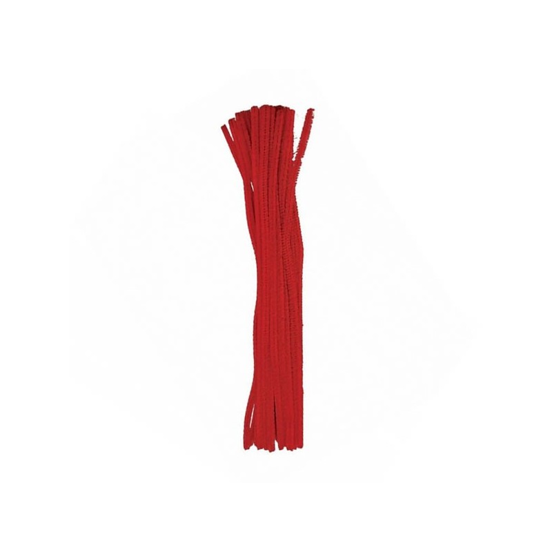 Accesorii creatie - sarma plusata, rosu, set 25 buc, Colorarte