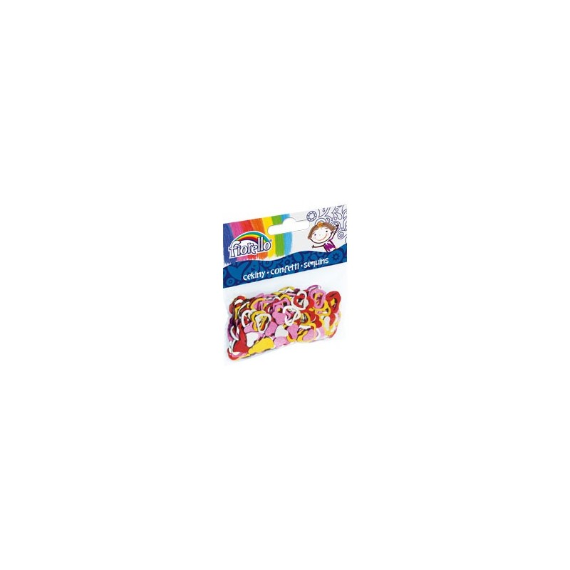 Accesorii creatie - confetti, 12x13mm, inimioare, Fiorello, GR-K144 / 170-2267