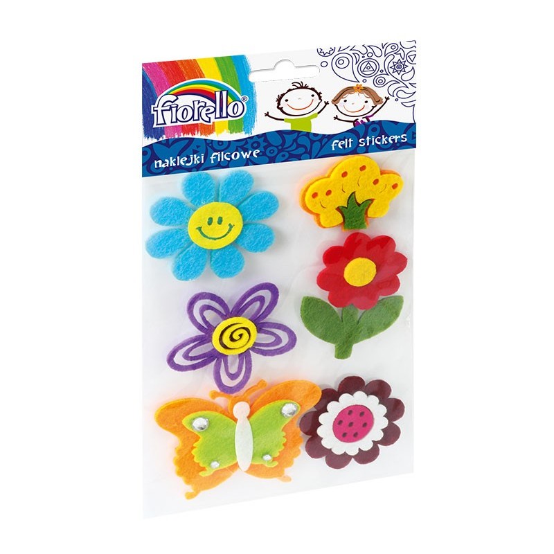 Accesorii creatie - fetru, sticker, diverse modele, set 6 buc, Fiorello, GR-NP332 / 170-2390