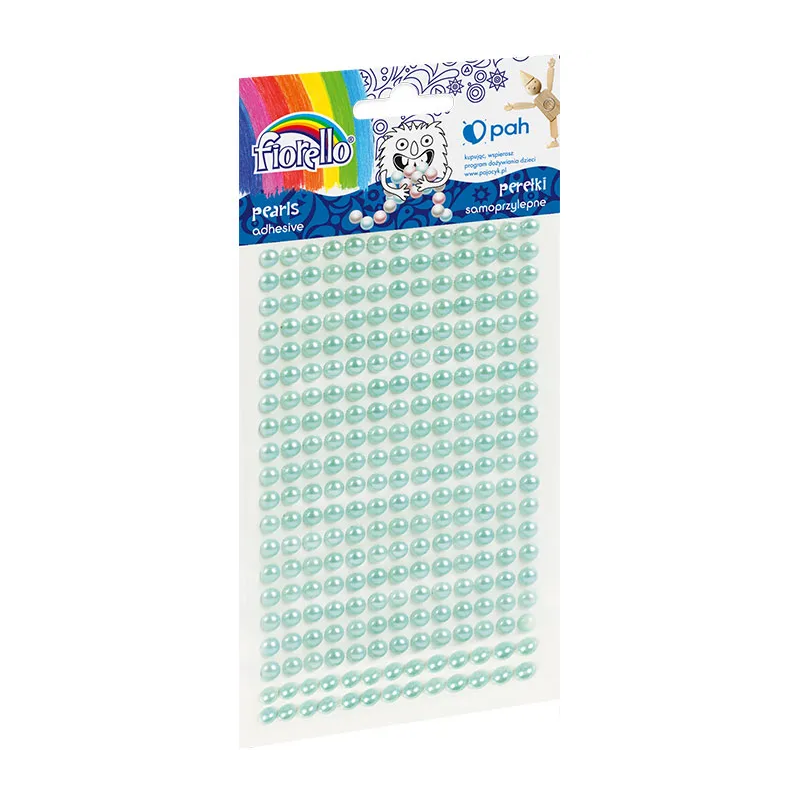 Accesorii creatie - perle plastic, verde deschis, 3mm, set 260 buc, Fiorello, GR-PS162-9 / 170-2581