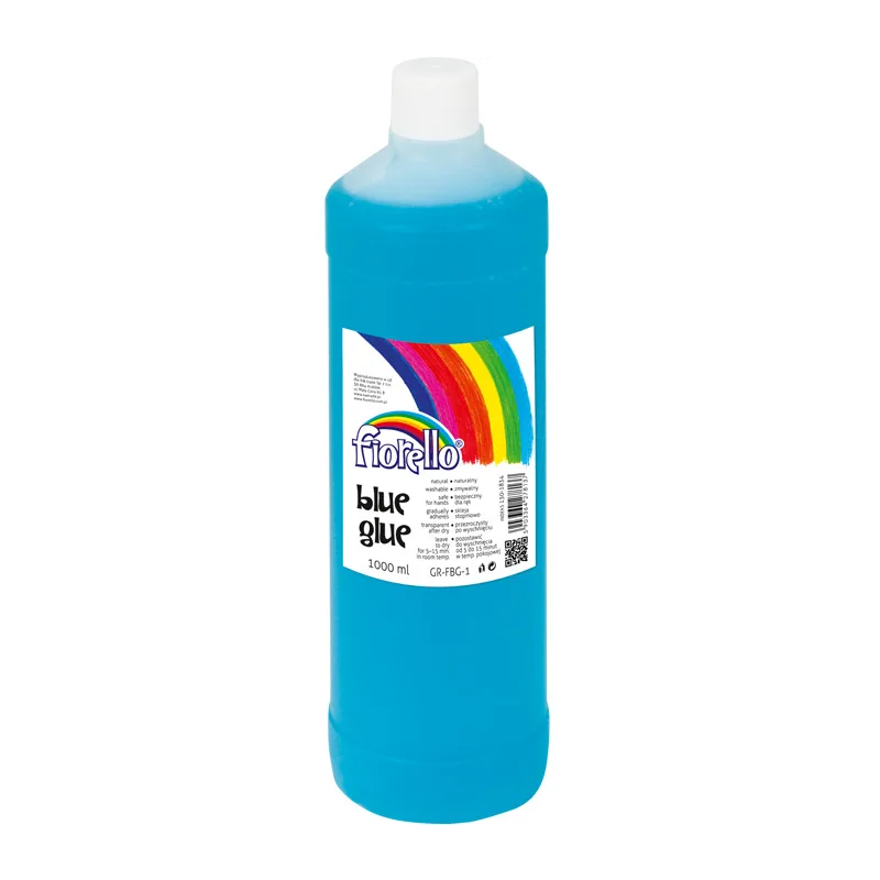 Lipici lichid Fiorello, 1l, hartie si carton, lavabil, albastru-transparent dupa uscare, 130-1834