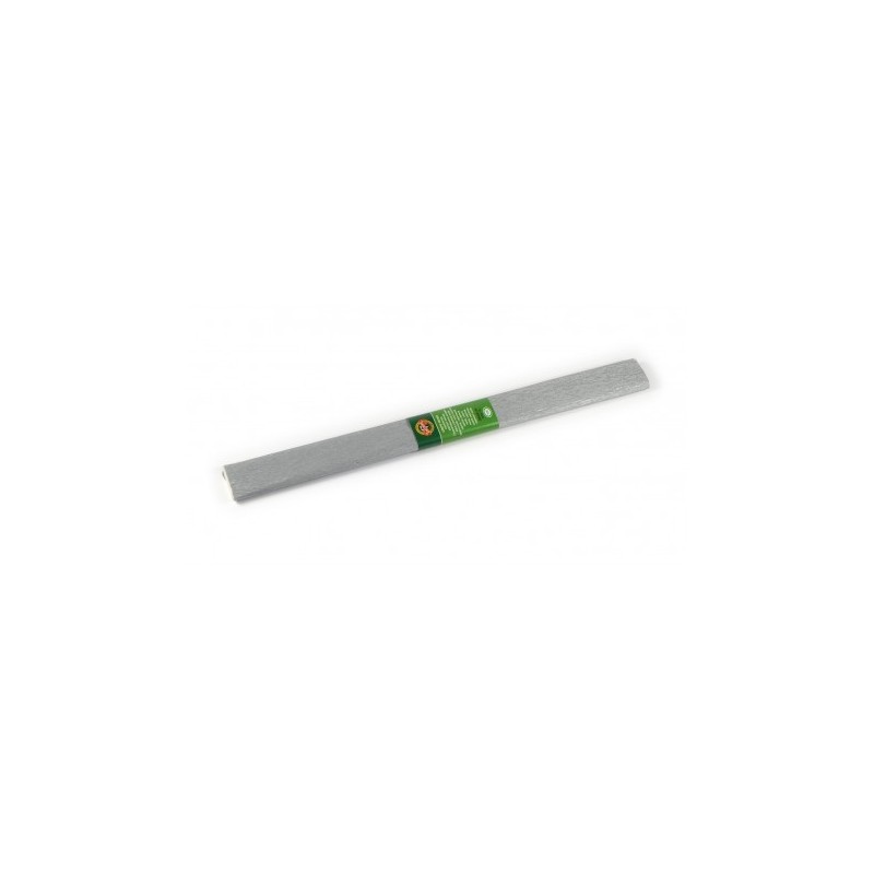 Hartie creponata Koh-i-noor K9755-34, 50x200cm, argintiu, set 10 buc