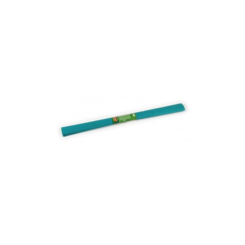 Hartie creponata Koh-i-noor K9755-35, 50x200cm, verde albastru, set 10 buc