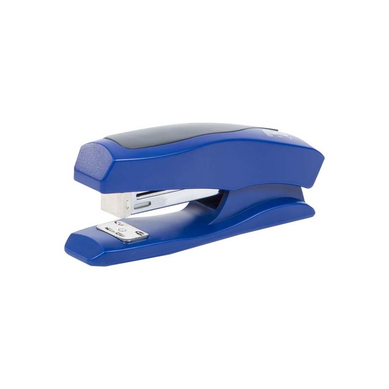 Capsator STD S-7, 24/6, 25 coli, 55mm, cu grip, scurt, plastic, violet/albastru
