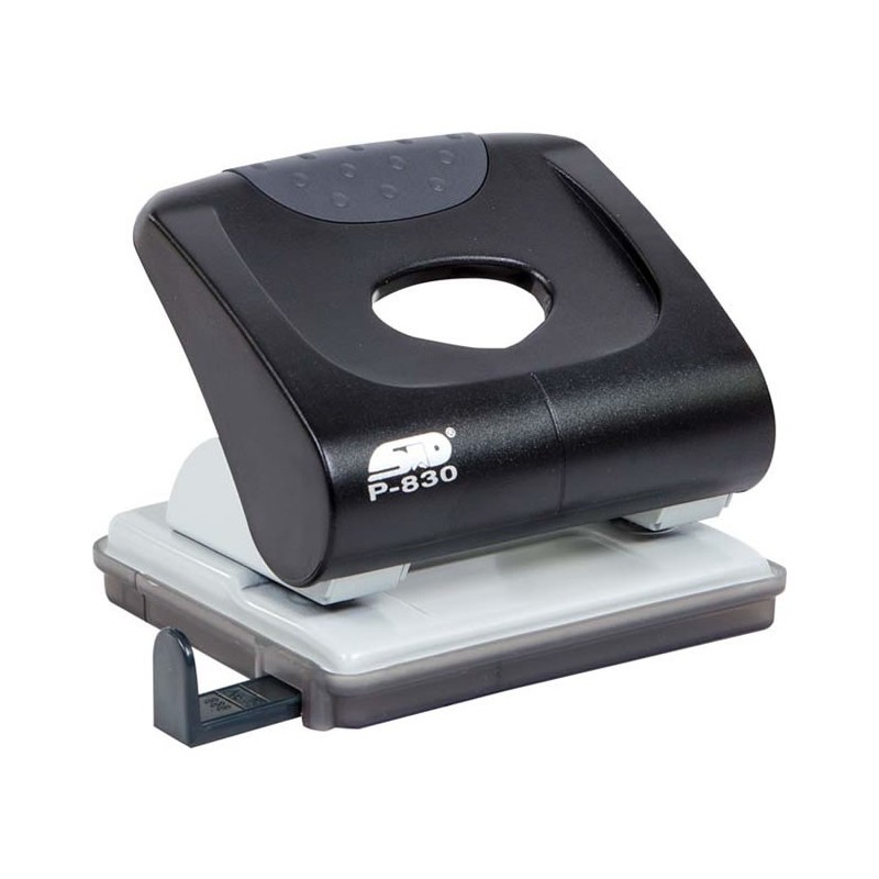 Perforator STD P-830-190, 30 coli, plastic, negru