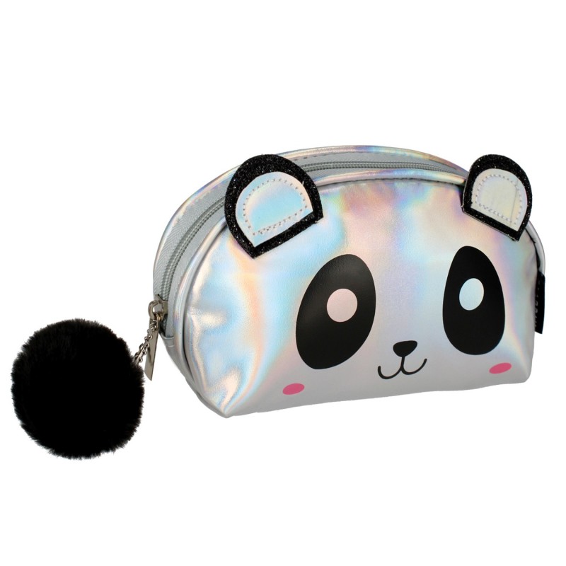 Penar neechipat Starpak urs panda, 1 fermoar, argintiu cu negru, 447242