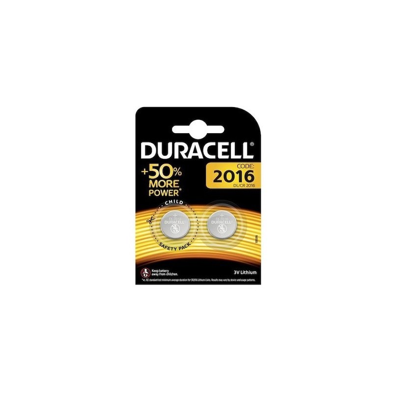 Baterie Duracell CR2016, 3V, litiu, blister 2 buc
