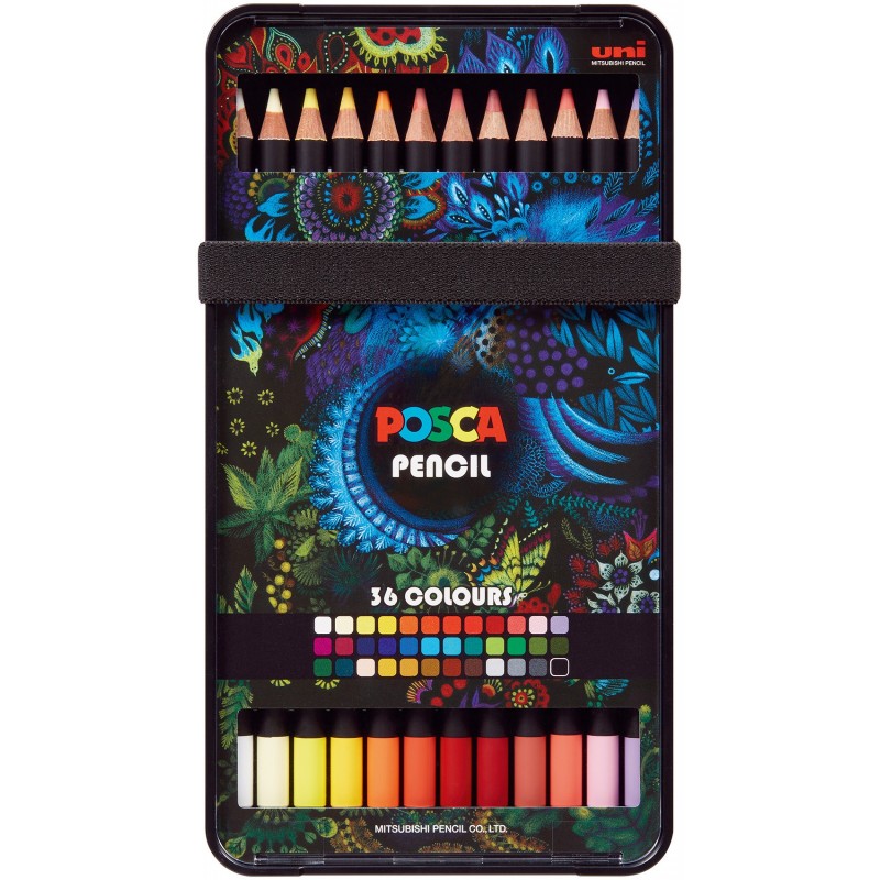 Creion pastel uleios Posca KPE-200, 36 culori
