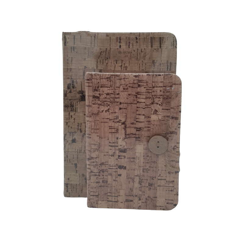 Jurnal A6 CNX 9101L-2, 128 pagini, coperta pluta, cu nasture