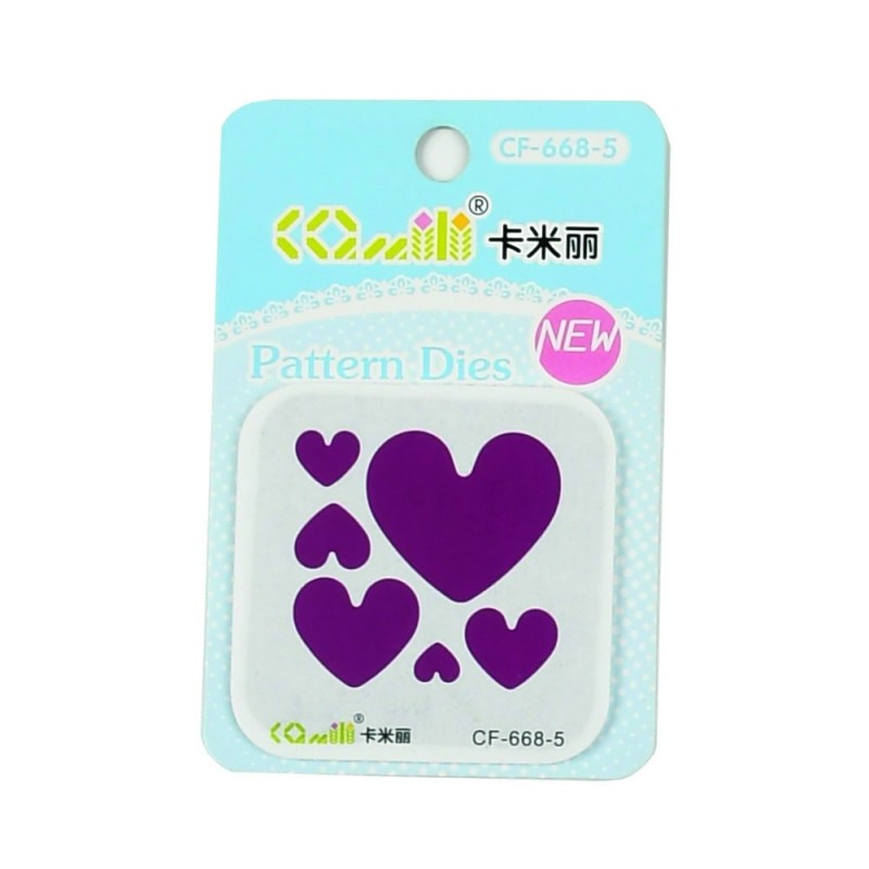 Matrita pentru masina taiere si embosare CNX CF-668-5,  5.5cm, inimi