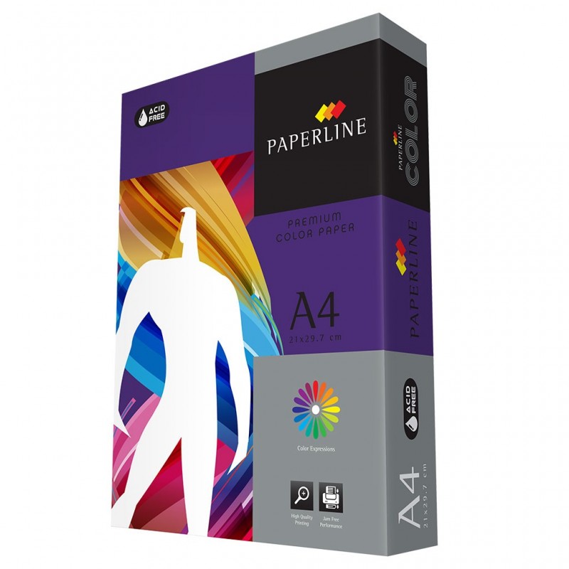 Hartie colorata A4 Paperline 44A, 80g/mp, violet intens, raspberry, top 500 coli