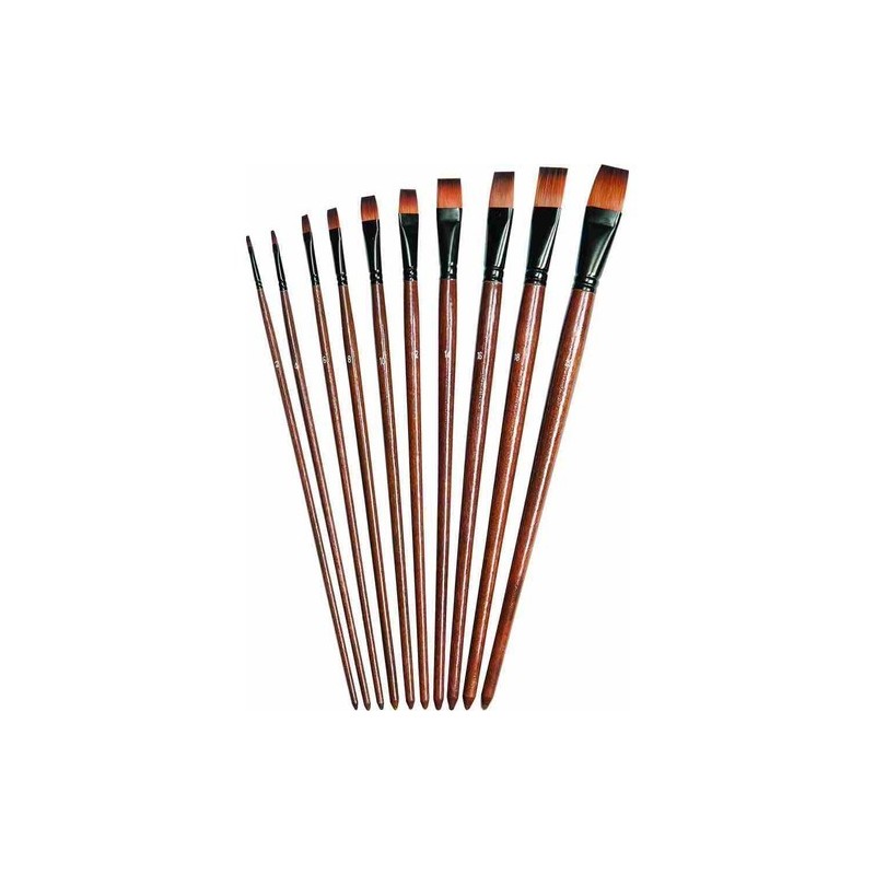 Pensula Brons BR-660, varf lat, nr. 20, pictura cu ulei/culori acrilice