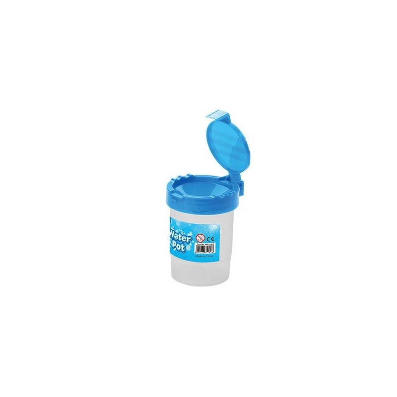 Pahar pictura Keyroad, cu capac, cu suport pensule, albastru, KR971860
