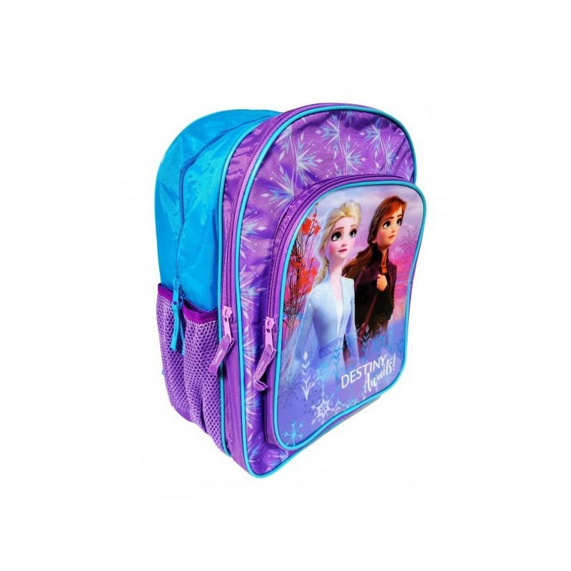 Ghiozdan St.Majewski Frozen II, 3 compartimente, 2 buzunare, albastru cu lila, 24728
