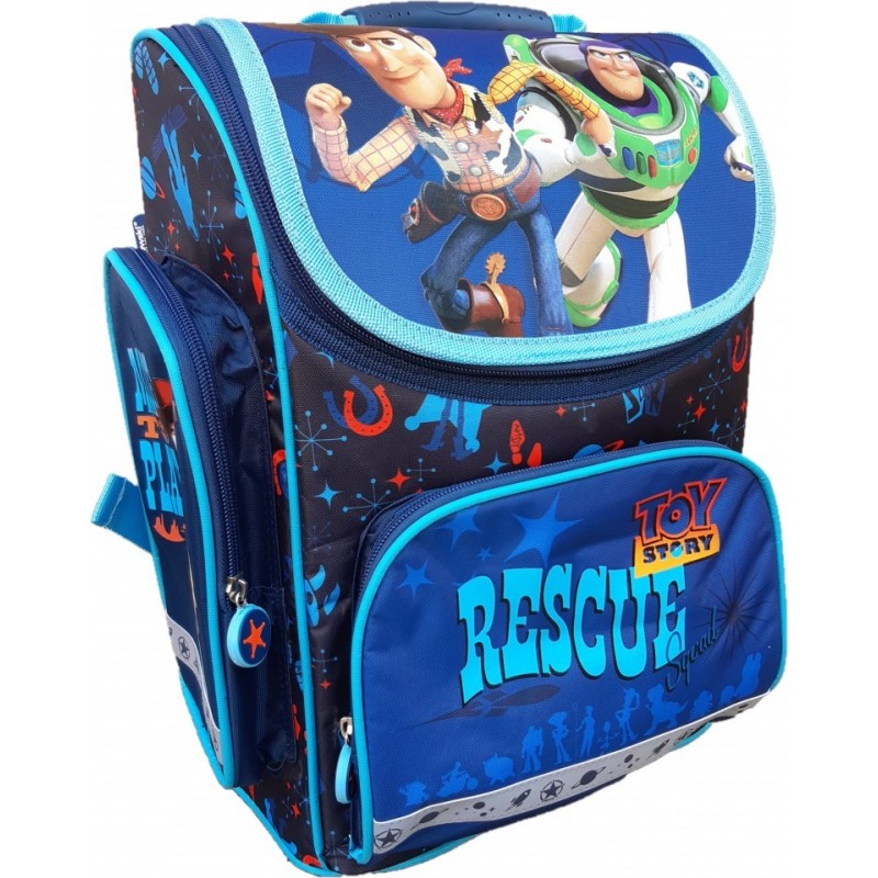 Ghiozdan St.Majewski Toy Story 4, 1 compartiment, 3 buzunare, bleumarin, 207204