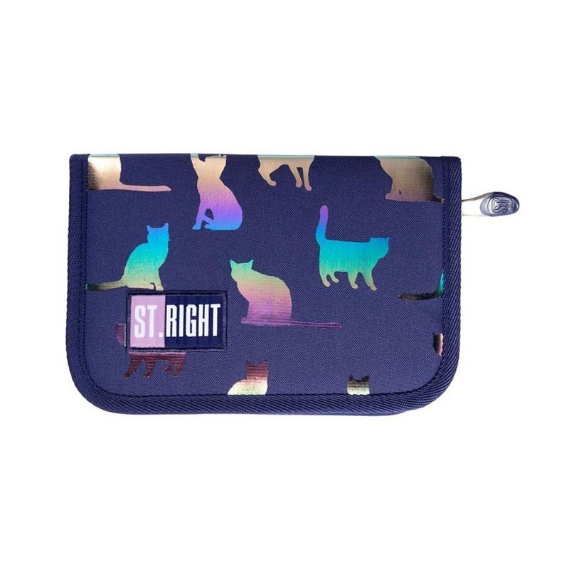 Penar neechipat St.Majewski St.Right Holo Cats, 1 fermoar, 2 extensii, bleumarin, 39418