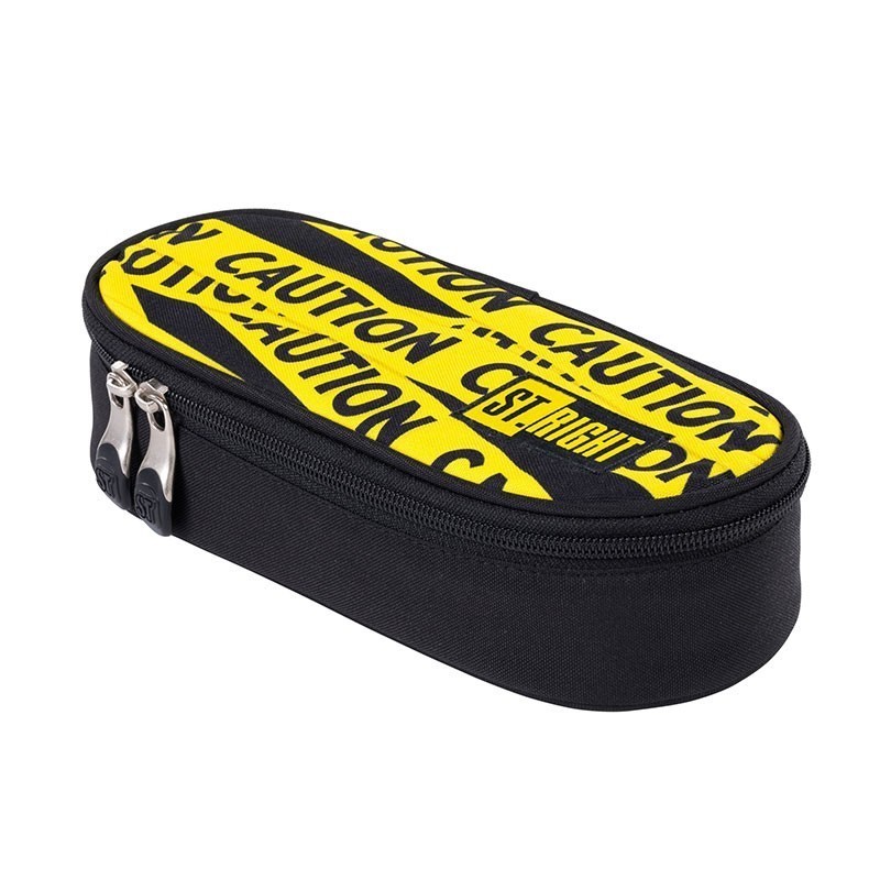 Penar neechipat St.Majewski St.Right Caution, 1 fermoar, 1 extensie, negru cu galben, PC-01 / 38503
