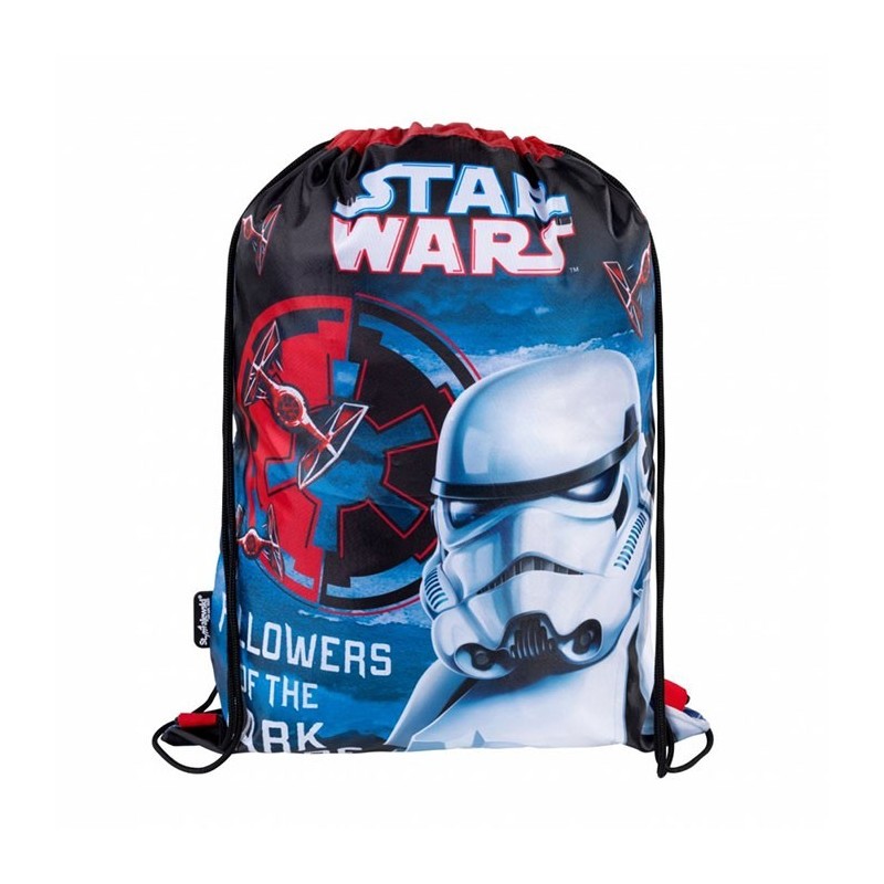 Rucsac cu snur pentru copii St.Majewski Star Wars 34765, albastru