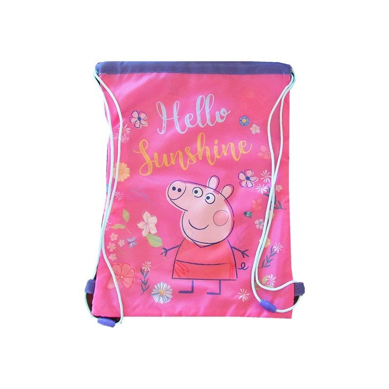 Rucsac cu snur pentru copii St.Majewski Peppa Pig 31740, roz