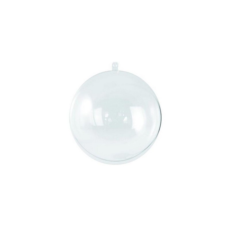 Accesorii creatie - glob fara divizor plastic, transparent, 10cm, Colorarte