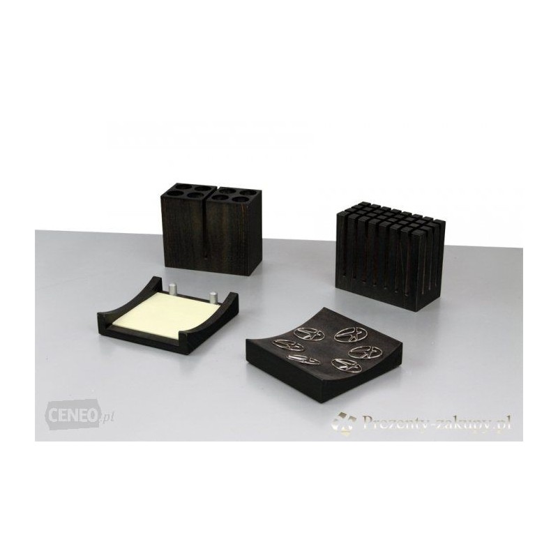 Set pentru birou Bestar 4032ZDC, lemn, 4 piese, negru