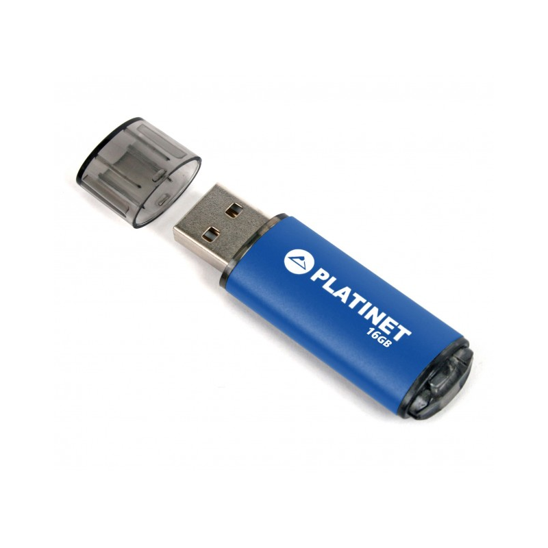 Stick memorie 16GB Platinet PMFE16, USB 2.0, carcasa aluminiu