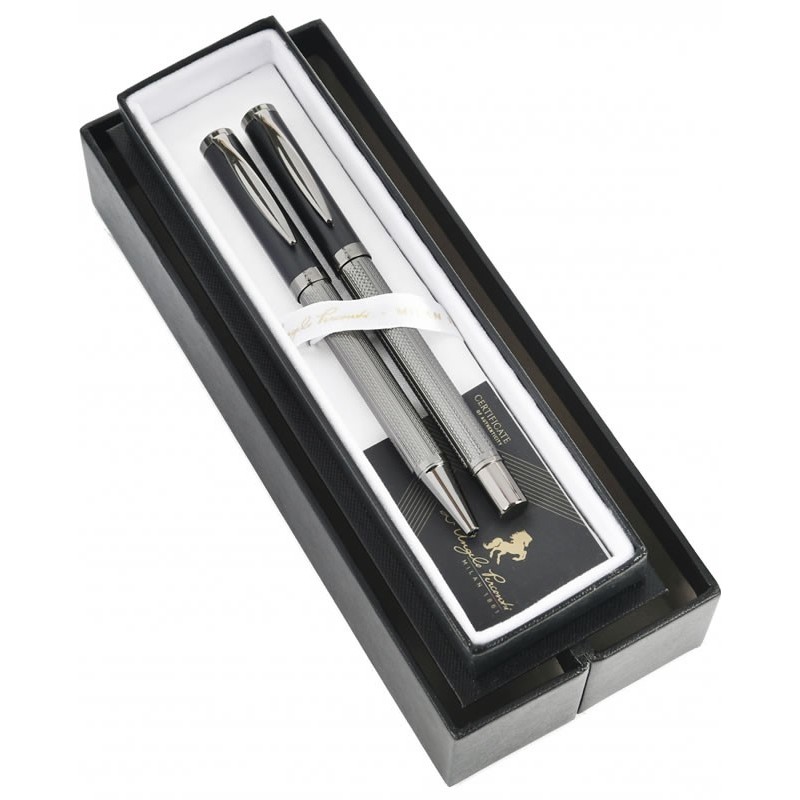 Set cadou roller + pix DP Luxury Auguri DPC 19-5431, corp metalic gri