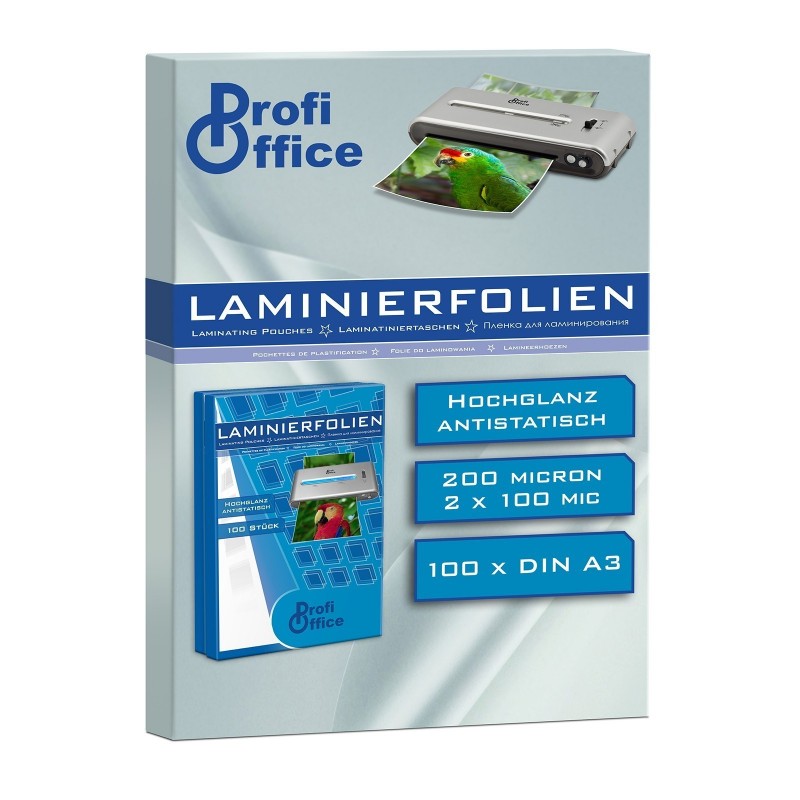 Folie laminare A3 ProfiOffice, 100 microni, top cu 100 coli