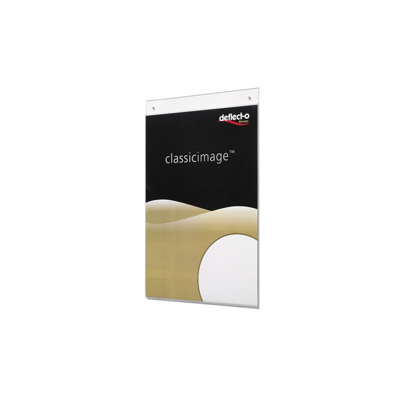 Display plastic Deflecto, RI47101, A5, de perete, tip portret pentru prezentare postere si afise A5