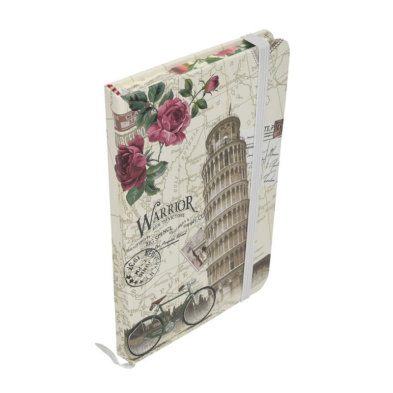 Jurnal A6 CNX Warrior 3782-30L, 192 pagini, coperta carton, cu elastic