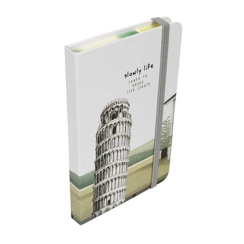 Jurnal A6 CNX Travel 3782-29L, 192 pagini, coperta carton, cu elastic