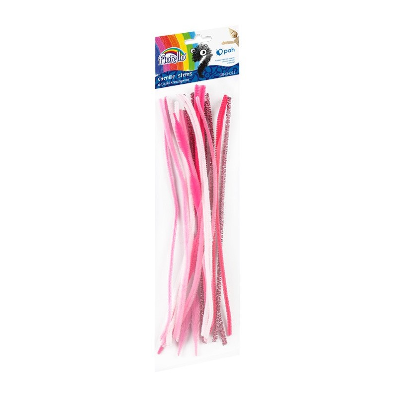 Accesorii creatie - sarma plusata, roz, 30cm, set 20 buc, Fiorello, GR-CH021 / 170-2615
