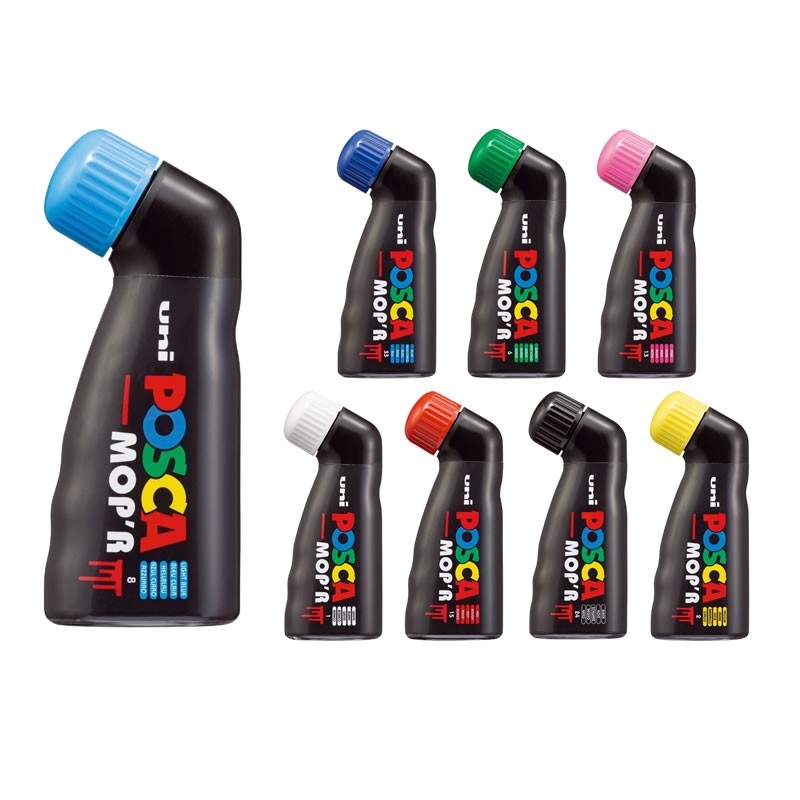 Marker UNI Posca Mop'r PCM22, varf rotund buretat, 3.0-19.0mm