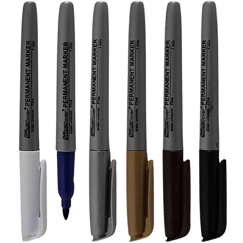 Marker permanent Office-Cover EP11-0112, varf rotund, 1.0mm, cu clips