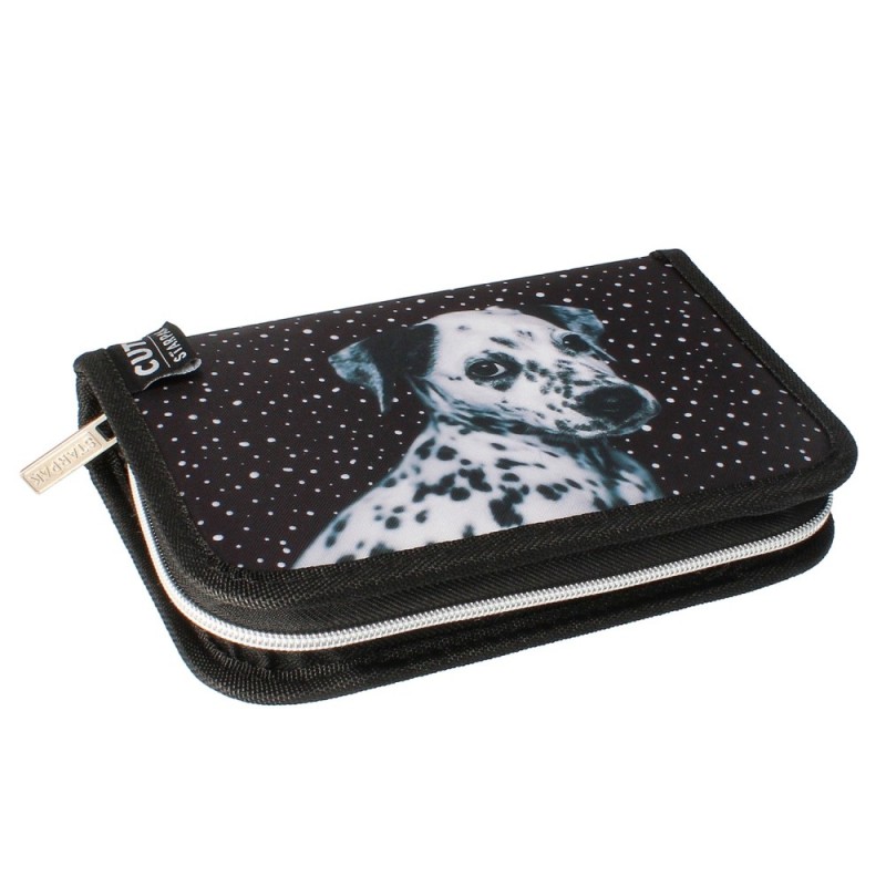 Penar neechipat Starpak Doggy, 1 fermoar, negru cu buline albe, 469367